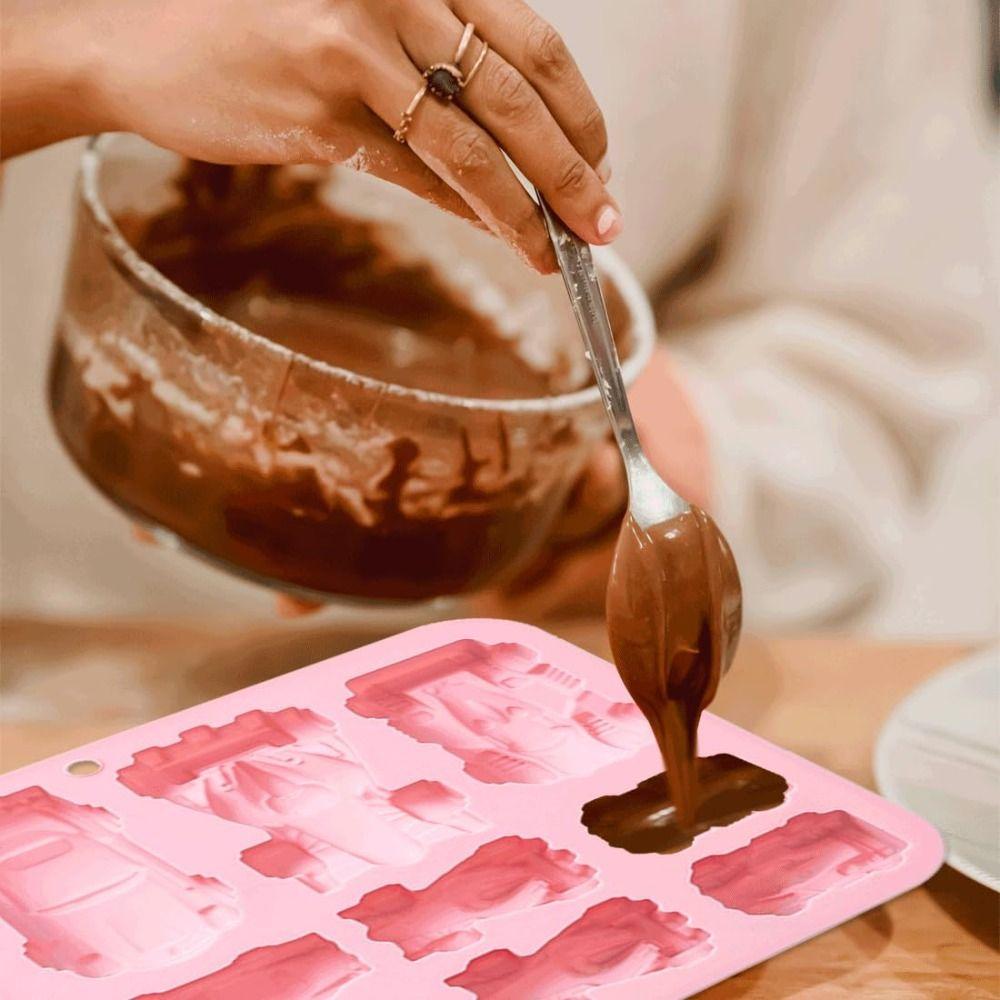 Non-Stick Racing Car Shape Cake Pan Silicone Racing Car Shape Baking Molds  for Gummy Making