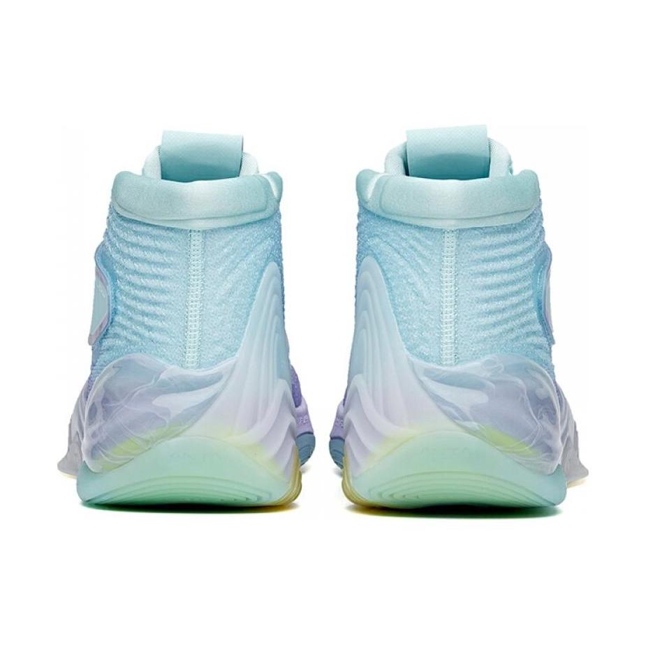 Anta KT6 Cushioning Slip Resistant Abrasion Resistant High Top Basketball Shoes Men's Blue Purple White 112121101-1