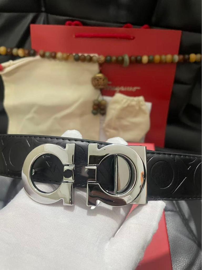 Modern Men's Leather Belt - Genuine Cowhide for Casual and Trendy Wear