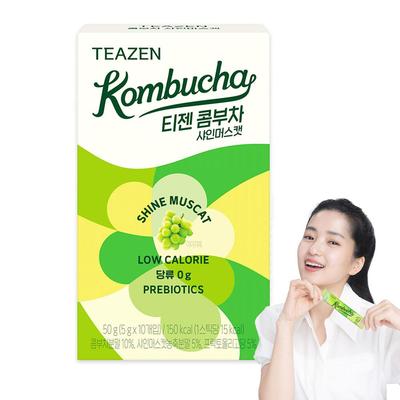 Teazen Kombucha Shine Muscat 10 Sticks, Korea Kombucha