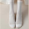 Lot de 5 paires de chaussettes Harajuku pour femme, couleur unie, en coton respirant, style tube central, collection printemps-été