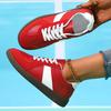Fashion Spring New Patchwork Women Flats Shoes Outdoor Light Comfort Lace-Up Vulcanized Shoes Faux Leather Anti Slip Tennis Sneakers