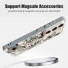 Magnetic For Magsafe Case For Samsung Galaxy S26 Ultra S25 Edge S24 Plus S23 FE S22 A54 A55 A56 5G Line Rose Flowers Leaves Pattern Matte Cover