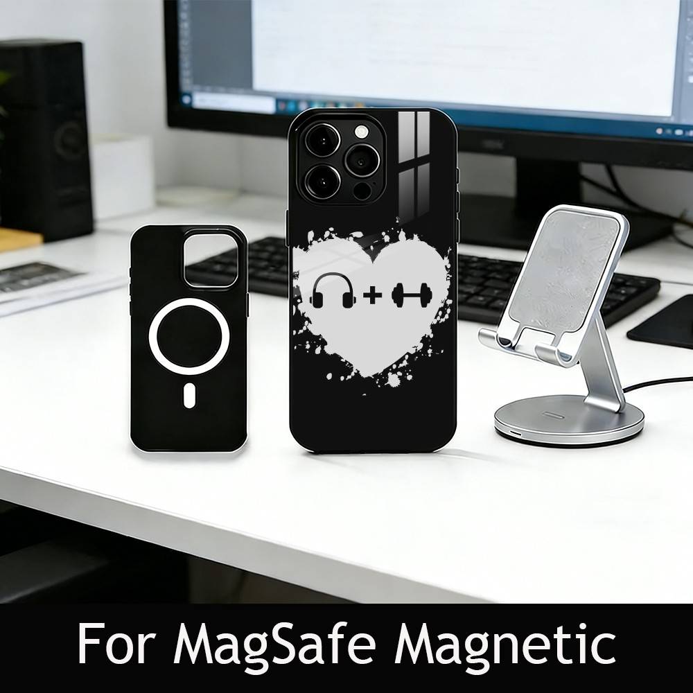 

Gym Moode On Phone Case For iPhone17,16,15,14,13,12,11 Plus,Pro Magnetic For Magsafe Wireless Charging iPhone12PRO