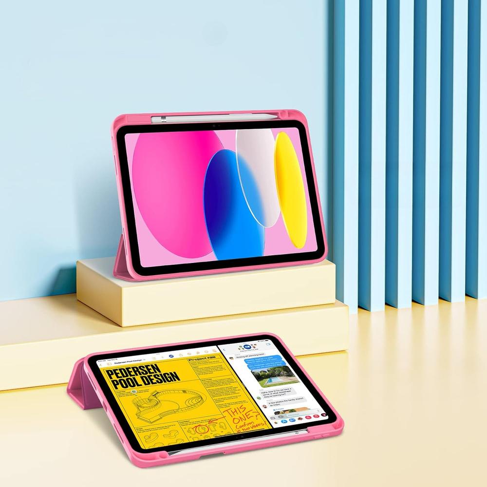 Case for iPad 11" 2025 A16 (11th Gen.) / iPad 10.9" 2022 (10th Gen.), Smartcase, Pink