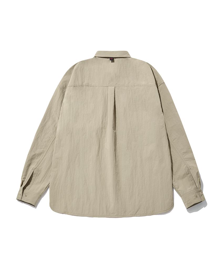 WANGGWAN Nda90 Nylon Overshirt (Beige)