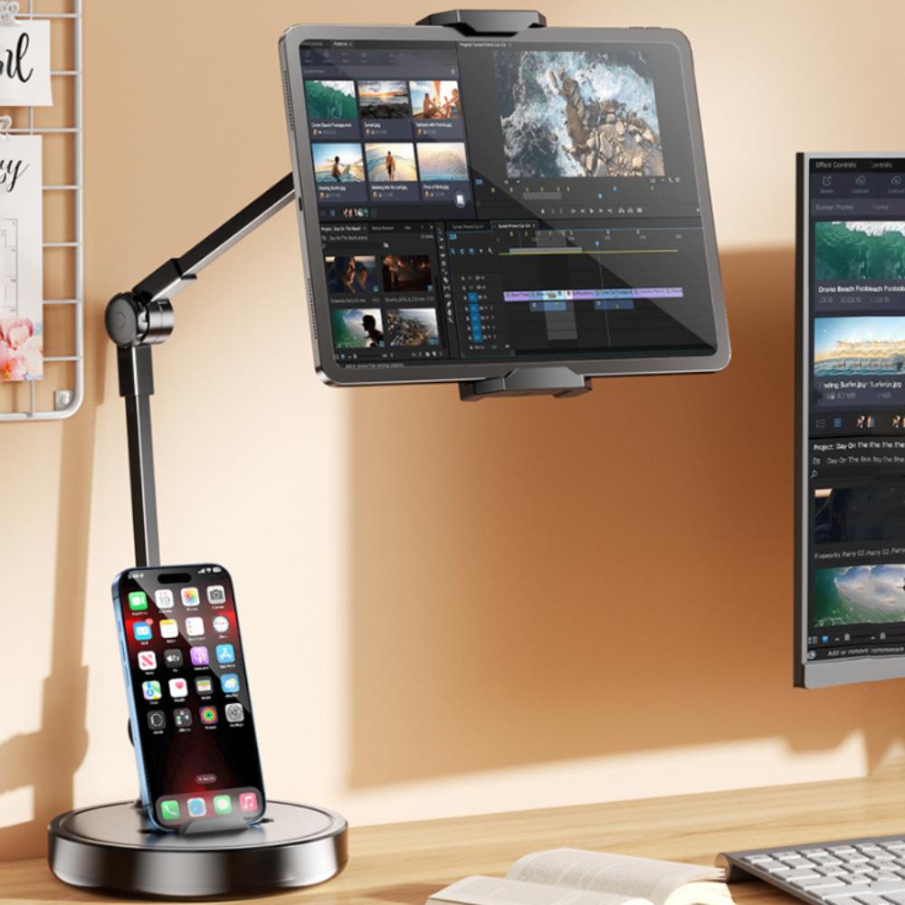 360° Rotate Telescopic Phone Stand Stable Base Desktop Phone Holder  Mobile Accessories