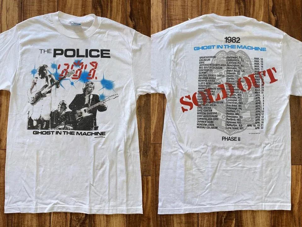The Police Ghost in the Machine Phrase II 1982 Concert Tour T-Shirt The Police Unisex T-Shirt S