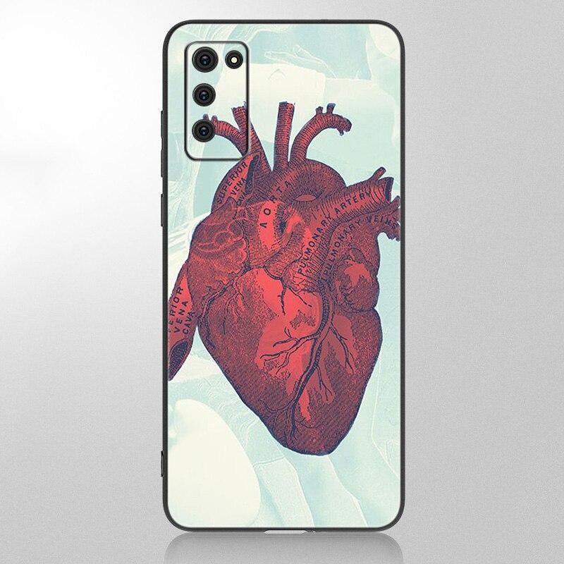 Medical Human Organs Brain Meridian Kidney High Case For Samsung Galaxy A12 A02S A22 A32 A52 A72 A71 A51 A41 A31 A21 A11 A50 A70