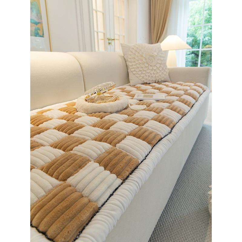 Kış Peluş Kalınlaşmış Kanepe Yastık Yatak Odası Halı Kaymaz Maun Katı Ahşap Ofis Minderi Kanepe Minderi