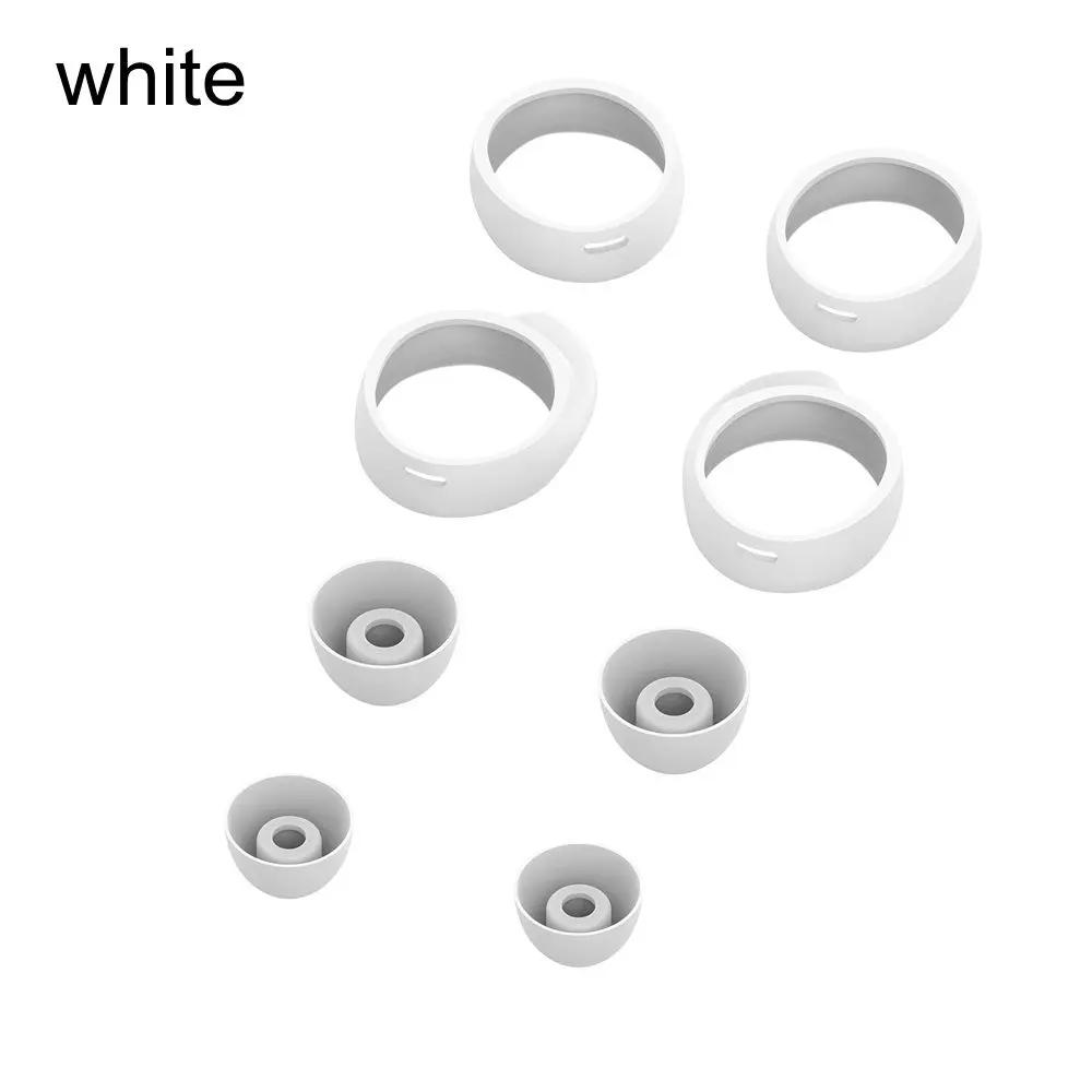Fashion Anti-Slip Silicone Eartips Cover In-ear Earphone Earbuds Cover for Samsung Galaxy Buds Headphone Ear tips Kits Black Red