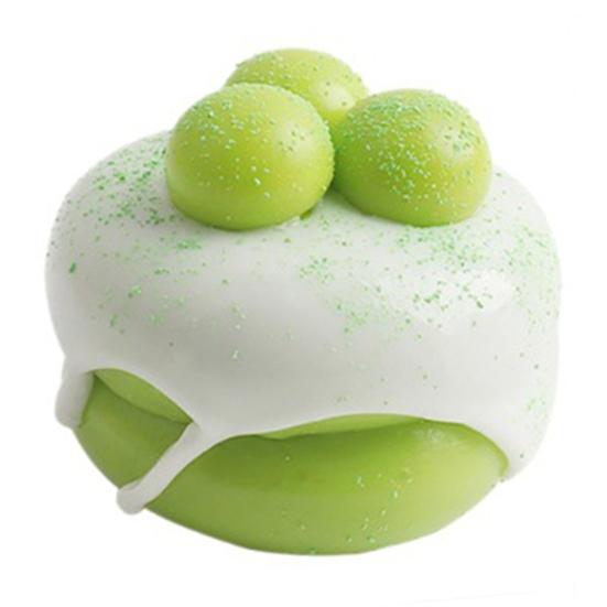 

Stress Relief Souffle Squeeze Toy Slow Rising Green Grape Mango Cake Sensory Toy Simulated Dessert Pinch Fidget зелёный