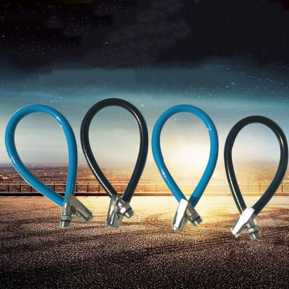 Copper Lock On Clip Air Compressor Pipe Tyre Hose Inflatable Pump Extension Tube Tire Inflator Hose