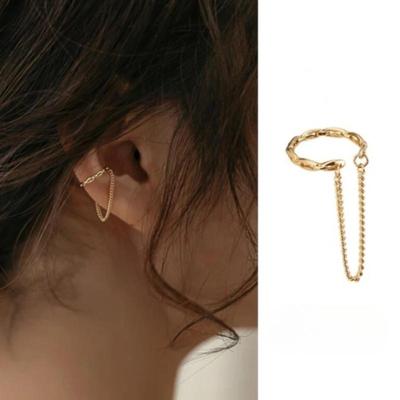 Modische Mini Ohrklemmen-Ohrringe ohne Piercing für Damen, Fake Piercing Earcuff Clips Ohrringe für Damen, Manschetten Schmuck