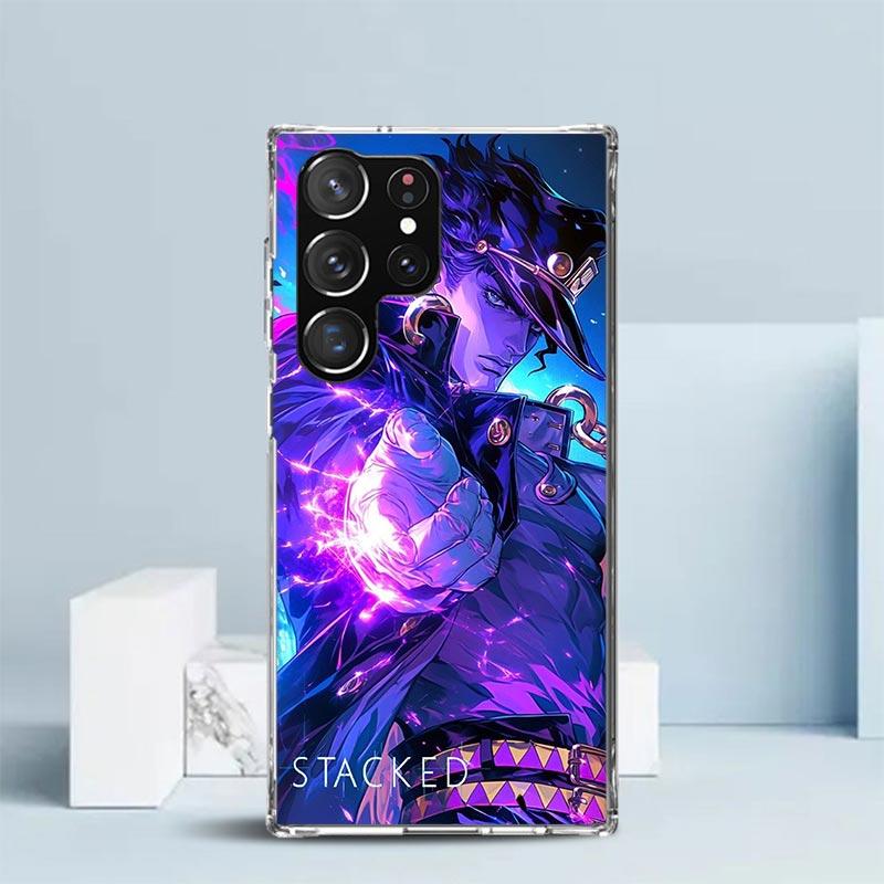 JoJo's Bizarre Adventure Kujo Jotaro Soft Cover for Samsung Galaxy S25 Edge S26 S24 S23 Ultra Phone Case S22 S21 Plus S20 FE Pri
