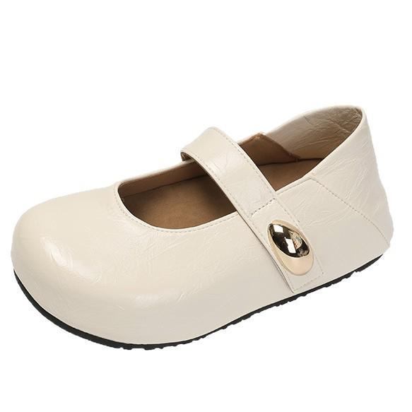 Xiaoxiangfeng single shoes 2025 new Doudou shoes soft-soled single shoes Mary Jane shoes lightweight and breathable grandma shoes small leather shoes