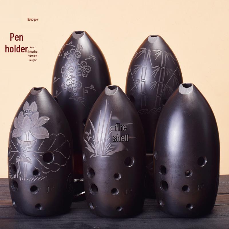 Exquisite Beginner & Professional Ceramic Xundi: Ten-Hole & Eight-Hole Traditional Instrument for Children's Introduction to National Music