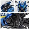 1:9 Suzuki Gsx-1000r Hayabusa Alloy Motorcycle Models Toys Diecast Cars Front Wheel Steering With Light Toy Ornament Boys Gifts