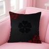 bBlack Clover Pillow Anime Manga Cushion Cover Pillow Case Soft Friendly Fabric  Concealed Zipper