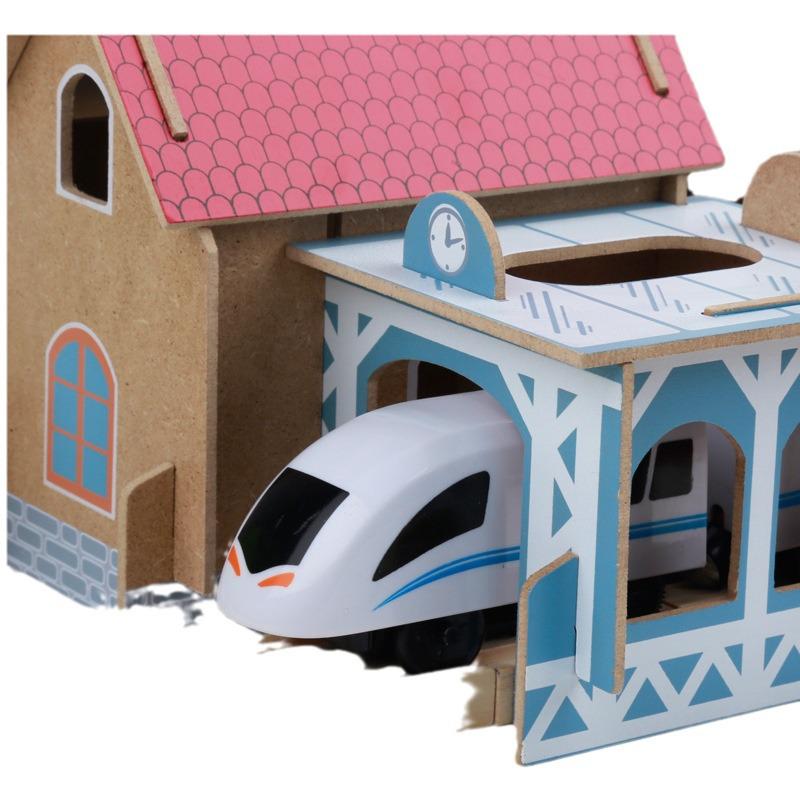 88-Piece Wooden Train and Farm Set for Kids, Educational Toy for Ages 3+