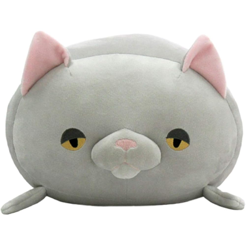 Shinada Global Mochineko Cat Loaf Gray Plush Toy