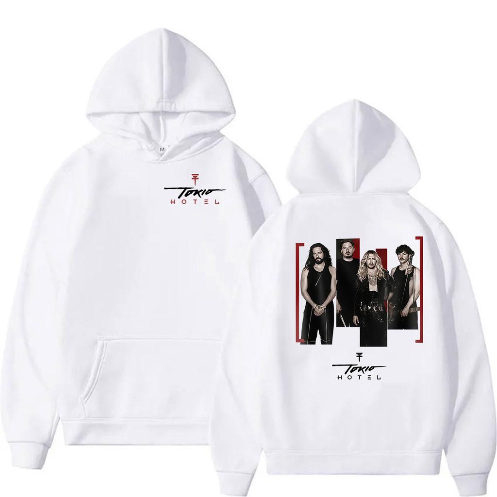 Rock Band Tokio Hotel Arena Tour  Hoodie Men's Hip Hop Punk Clothing Pullover Sweatshirt Vintage Long Sleeve Fashion Hoodies