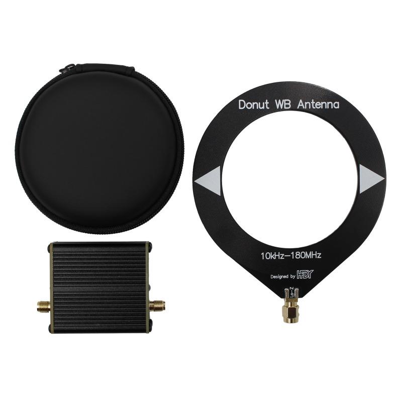 Latest Upgraded Version Donut Broadband Antenna (Frequency Range: 10kHz-180MHz, with Low-Impedance Converter)