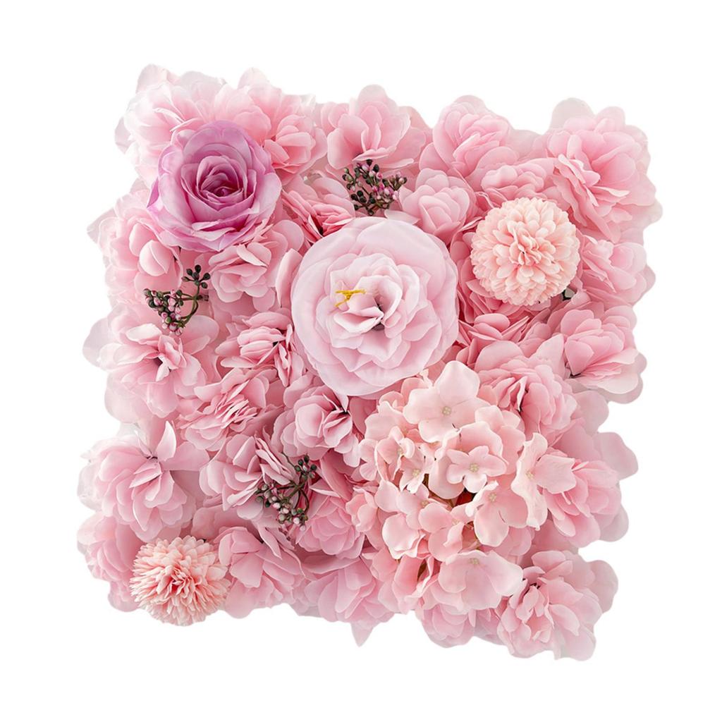 Flower Wall Panel Romantic Banquet DIY Background 13.78inchx13.78inch Table Runner Decor for Wedding Event Stage Ceremony Home