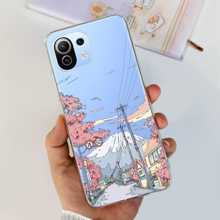 For Xiaomi 11 Lite NE 5G Case Cute Astronaut Cover Clear Soft Silicone Phone Funda For Xiaomi 11 Lite 4G Coque on Mi 11Lite Capa