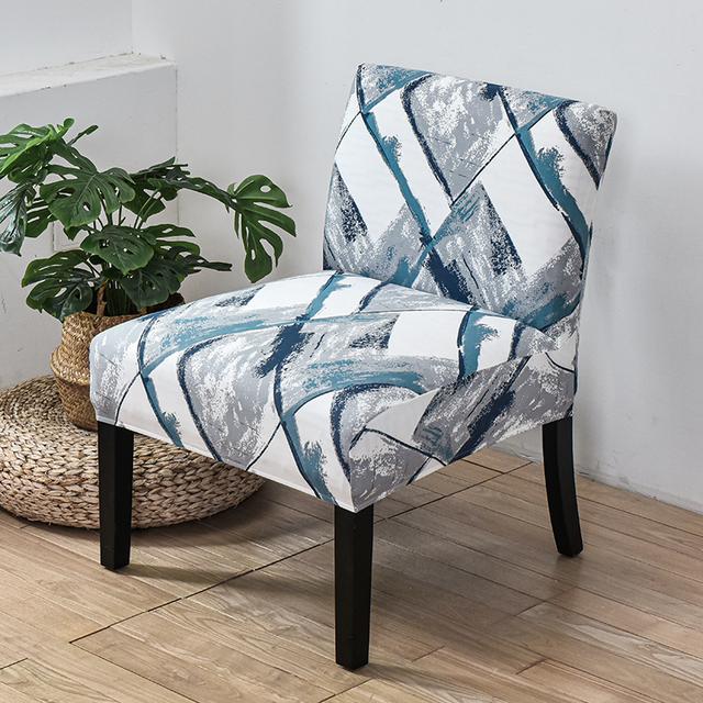

Printed Fat Chair Cover Solid Color Elastic Single Chair Covering Stretchable Chair Cover Comfortable Durable Home Use Items Decor ONE Piece