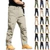 Men's Work Pants, Outdoor Work, Fishing, Camping, Waterproof Multi-pocket Quick-drying Work Pants