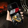 Racing Anime Initial D Phone Cases For IPhone 16 15 14 Plus 13 12 11 Pro Max Matte Oft Bumper Phone Cover
