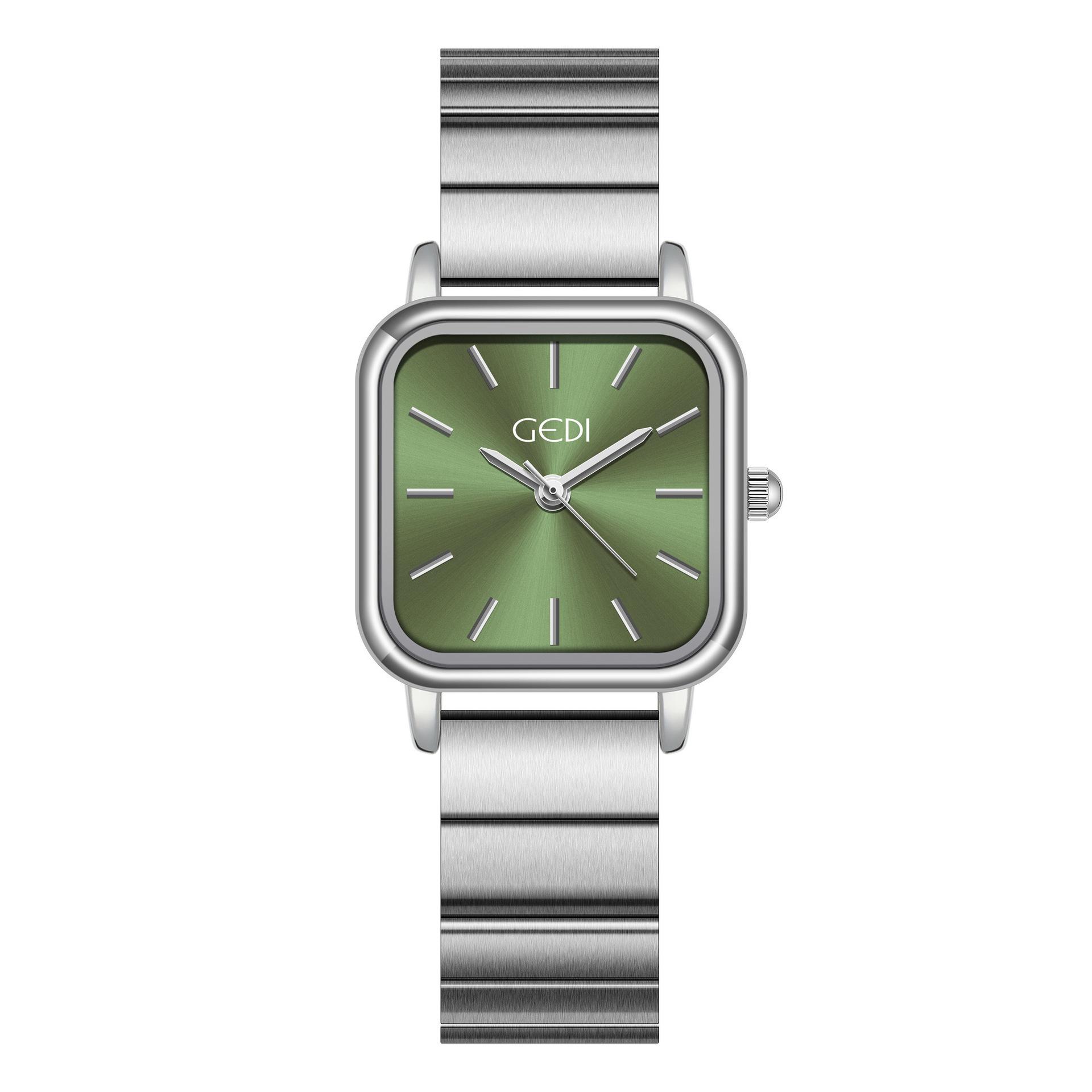 Simple High-End Solid Stainless Steel Strap Watch Square Small Exquisite Women S Watch Waterproof Quartz Watch
