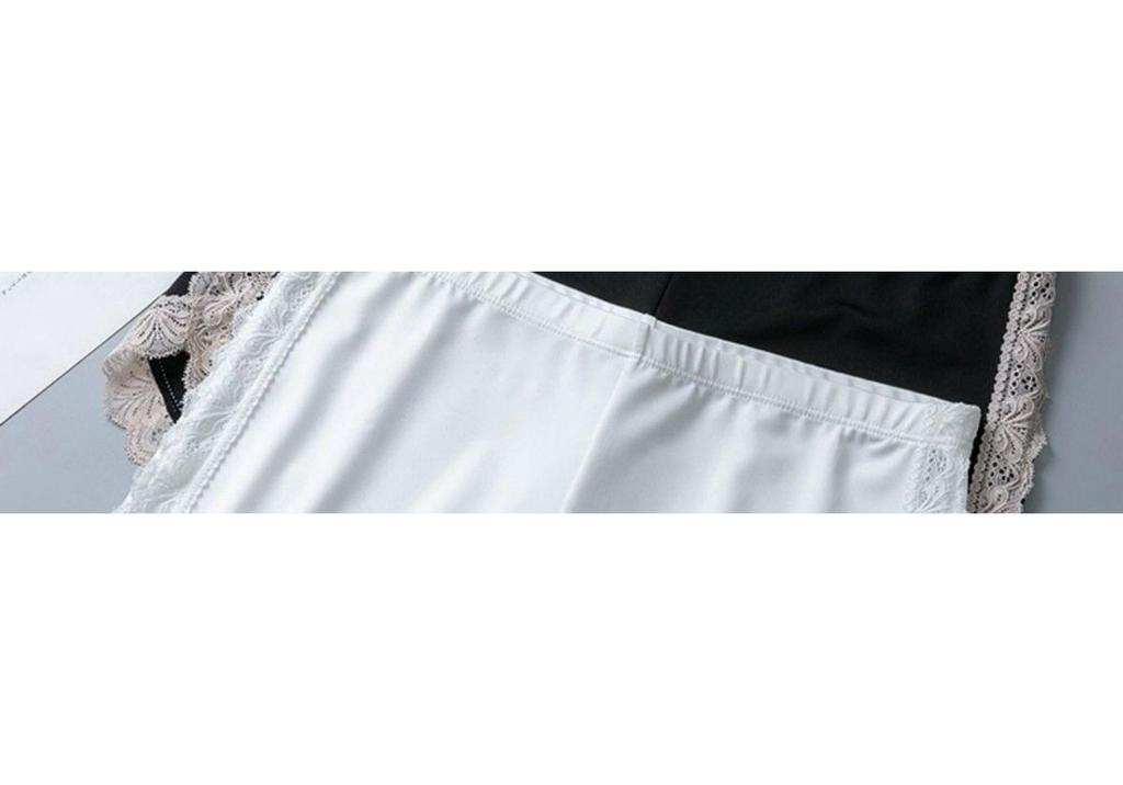 Women's Summer Lace Trim Anti-Exposure Ice Silk Safety Shorts