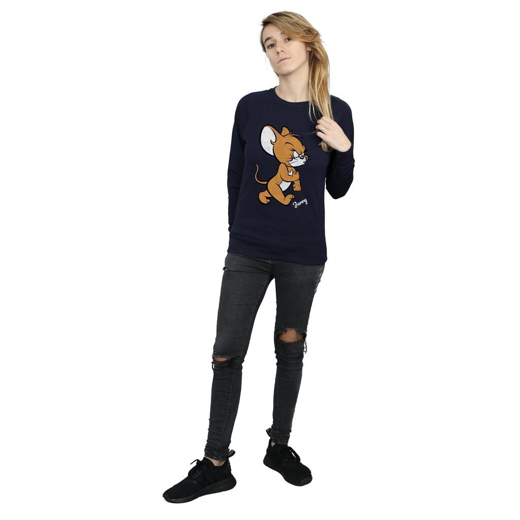 Tom and Jerry Damen Wütende Maus Baumwoll-Sweatshirt