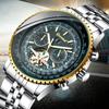 UTHAI M23 Fashion Trendy Men Watch Hollow Tourbillon Large Dial Automatic Mechanical Watch Business Clock Giftwatches for Man