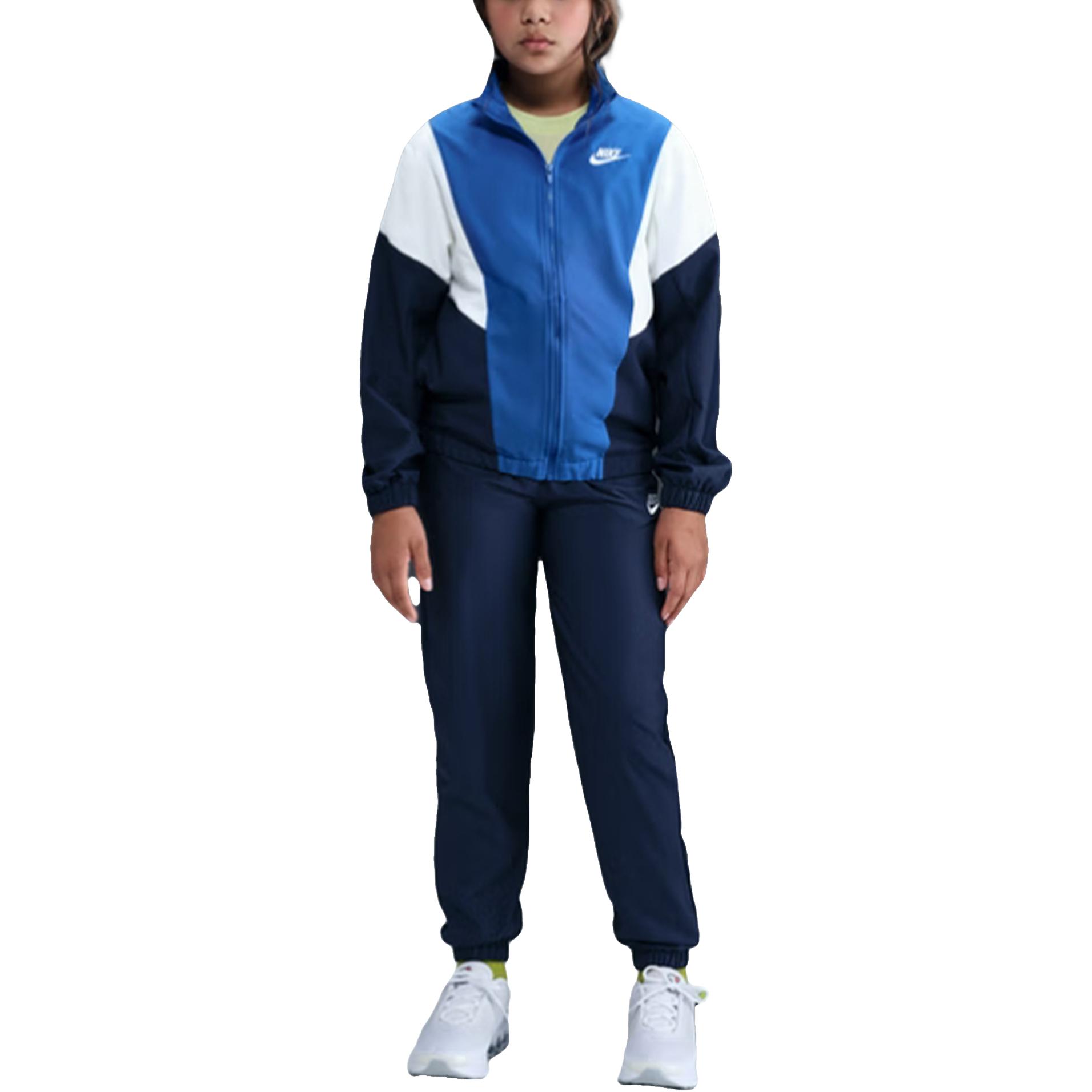 

Nike Повседневный спортивный костюм Удобный мягкий приятный к коже Цветной блок 2 предмета Детские комплекты HQ9314410 S