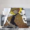 Kimetsu No Yaiba Blanket Cover Shinobu Kocho Fleece Throw Blanket Summer Air Conditioning Decoration Ultra-Soft Warm Bedspread