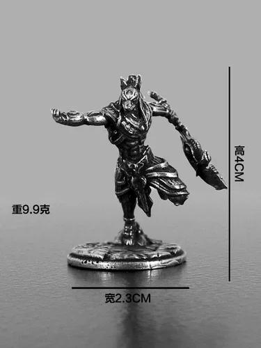 Mumienkrieger Pharaonenwachen Mini Skulptur Retro Metall Soldat Modell Tischspiel Schach Ornament Sammlung Handwerk Jungen Geschenke