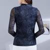 Versatile Printed Long-Sleeve Casual T-Shirt for Middle-Aged Women - Stylish Spring & Autumn Base Layer