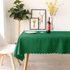 Tischdecke, rechteckig, einfarbig, elegante Tischdecke aus Polyester, Couchtisch-Abdeckung für Esstisch, Hochzeitsfeier-Dekoration