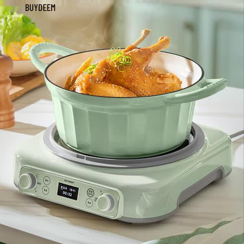 Buydeem Cloud-Rim Cast Iron Enamel Pot 24cm