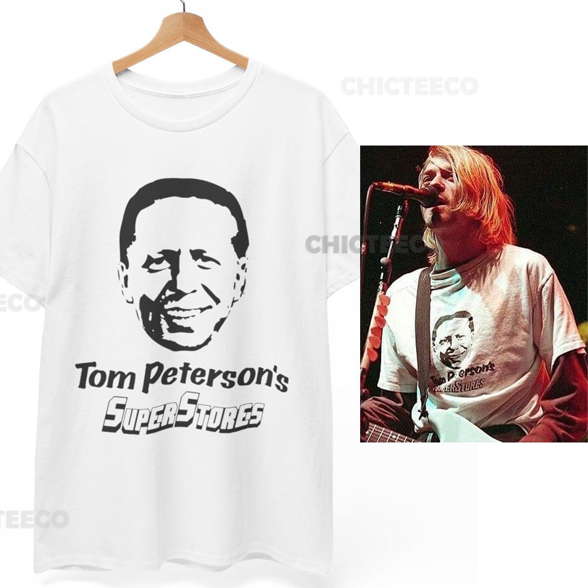 Tom Peterson Superstores T-shirt Worn By Kurt Cobain Grunge Nirvana Unisex Tee XL