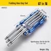 Portable Folding Hex Socket Screwdriver & Wrench Set for Automotive and Household Repairs
