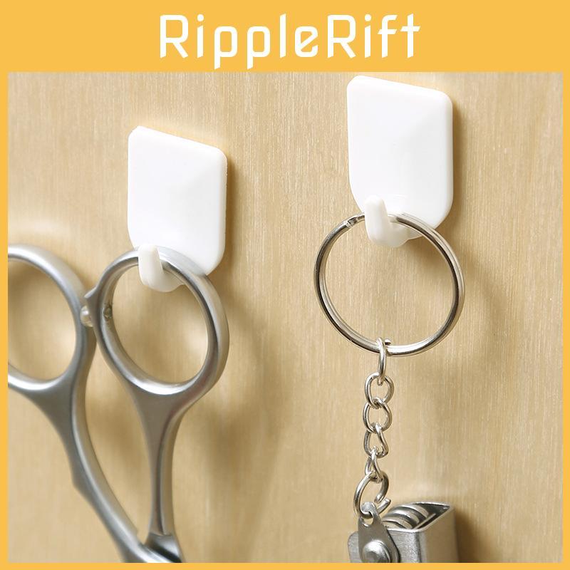 U Plastic Shape Adhesive Hooks Strong Hold Bathroom Kitchen Organization Storage