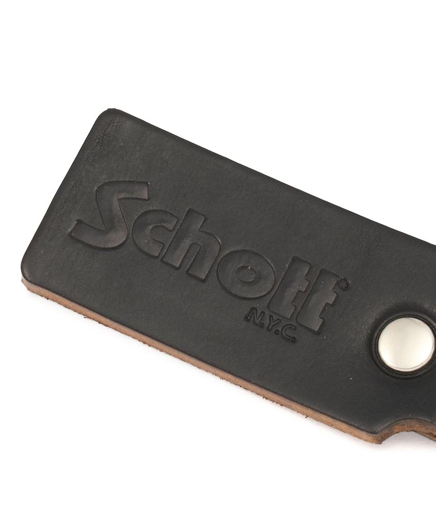 Schott HORWEEN LEATHER KEY HOLDER, Men's F 010, Black, 782-5970019