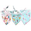 3pcs Pet Dog Bandana Washable Puppy Cat Neck Scarf Collar Triangle Neckerchief Supplies L