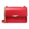 Jade Flap Chain Solid Color Minimalist Leather Shoulder Bag Women Shoulder Bag Red 30S9GJ4L9L683