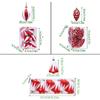 Electroplated Painted Ball Christmas Tree Ornament DIY Crafts Painted New Year Christmas Gifts Boxes Pendant Pendant Plastic