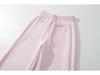 Lazy Style Spicy Girl Wide Leg Drawstring Pants - Elastic Waist, Loose Fit, Casual American Sportswear for Women